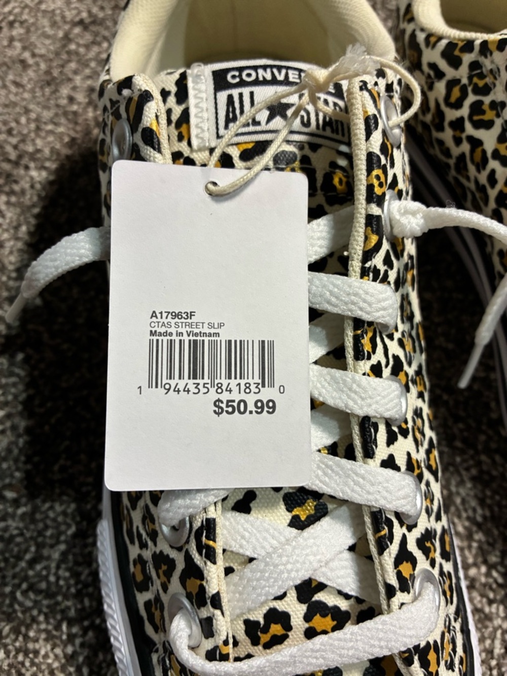 Converse All Star Animal Print Low Top Sneakers - Picture 7 of 8